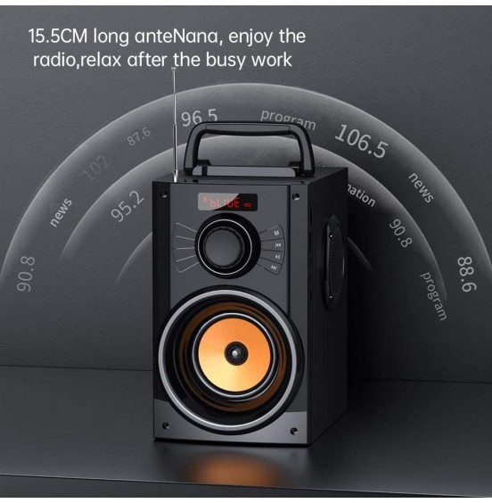 Portable Bluetooth Speaker with Subwoofer Wireless Speakers Outdoor/Indoor Big Speaker Support Remote Control FM Radio TF Card LED Lights MP3 Player Party Speaker for Home Camping iPhone Computer PC Portable Bluetooth Speaker with Subwoofer Wireless Speakers Outdoor/Indoor Big Speaker Support Remote Control FM Radio TF Card LED Lights MP3 Player Party Speaker for Home Camping iPhone Computer PC